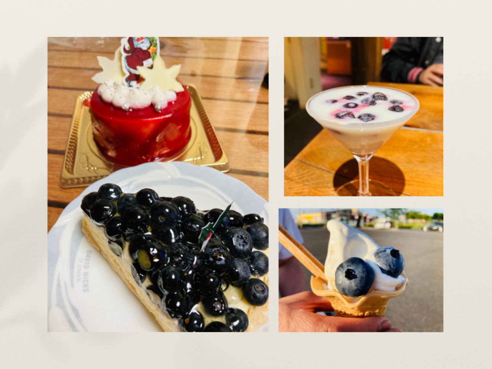 ヒルズいちごとブルーベリーのスイーツ
